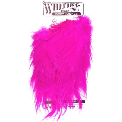 Whiting Bronze Spey Hackle Saddle Pink